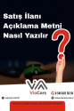 Satış İlanı Açıklama Metni Nasıl Yazılır?